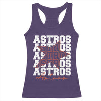 Vintage Astro Last Name Racerback Tank Top Baseball Fan Graphic