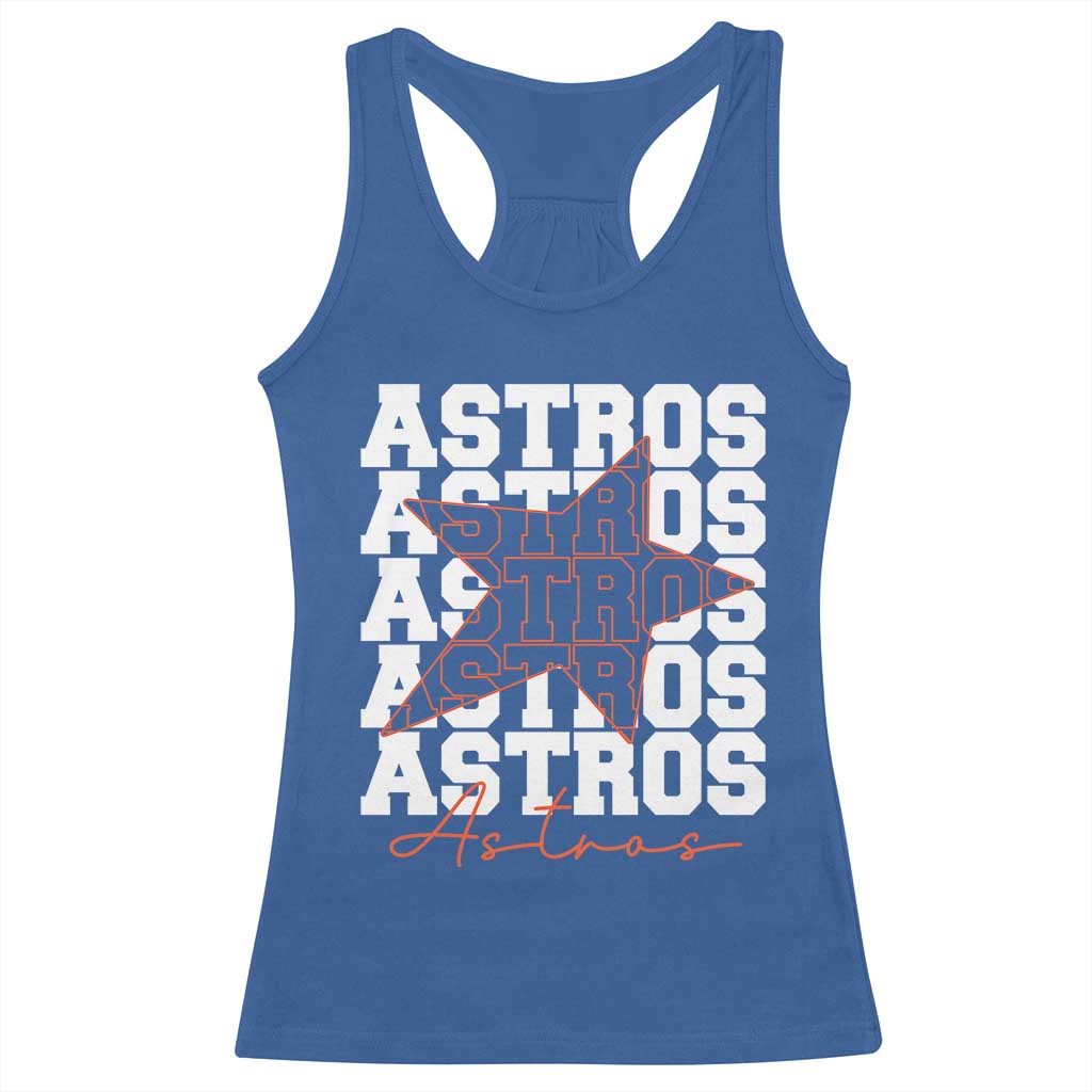 Vintage Astro Last Name Racerback Tank Top Baseball Fan Graphic