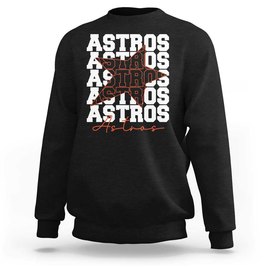 Vintage Astro Last Name Sweatshirt Baseball Fan Graphic