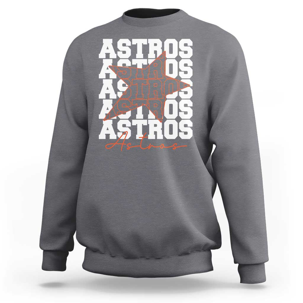 Vintage Astro Last Name Sweatshirt Baseball Fan Graphic