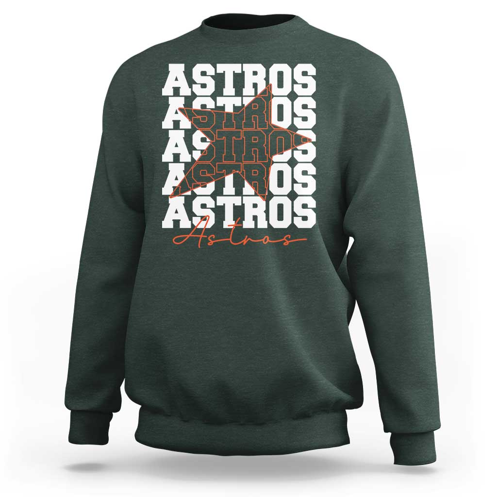Vintage Astro Last Name Sweatshirt Baseball Fan Graphic