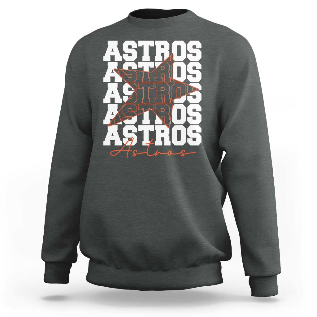 Vintage Astro Last Name Sweatshirt Baseball Fan Graphic
