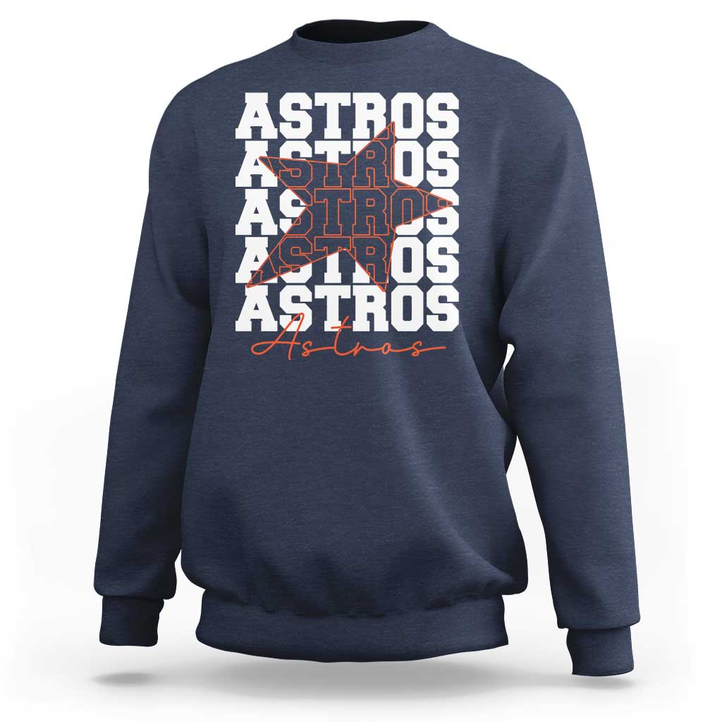 Vintage Astro Last Name Sweatshirt Baseball Fan Graphic