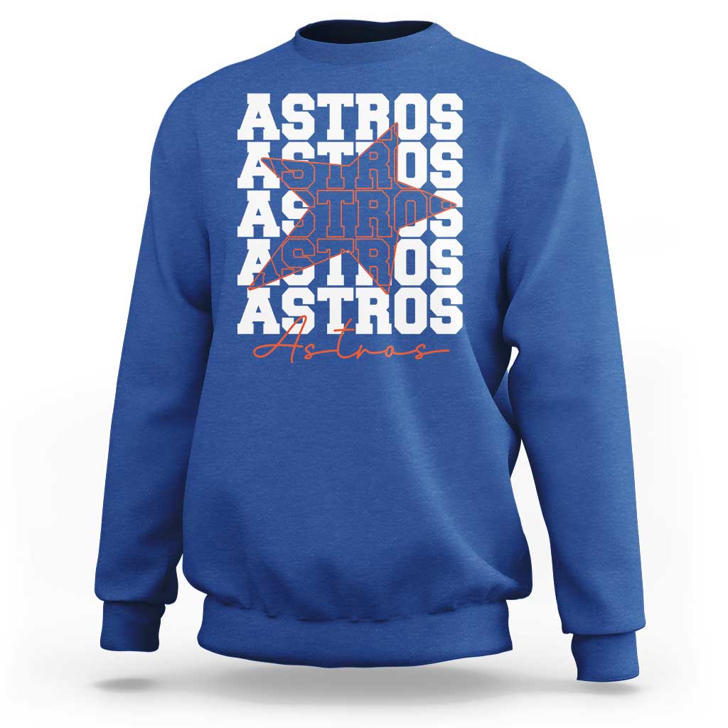 Vintage Astro Last Name Sweatshirt Baseball Fan Graphic