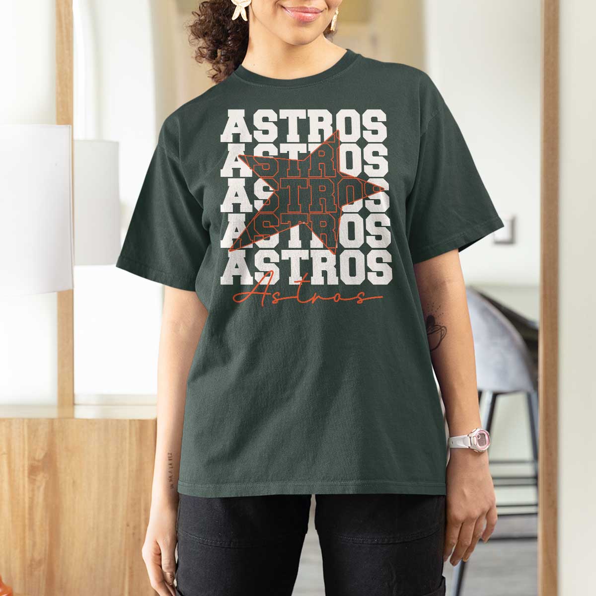Vintage Astro Last Name T Shirt For Women Baseball Fan Graphic