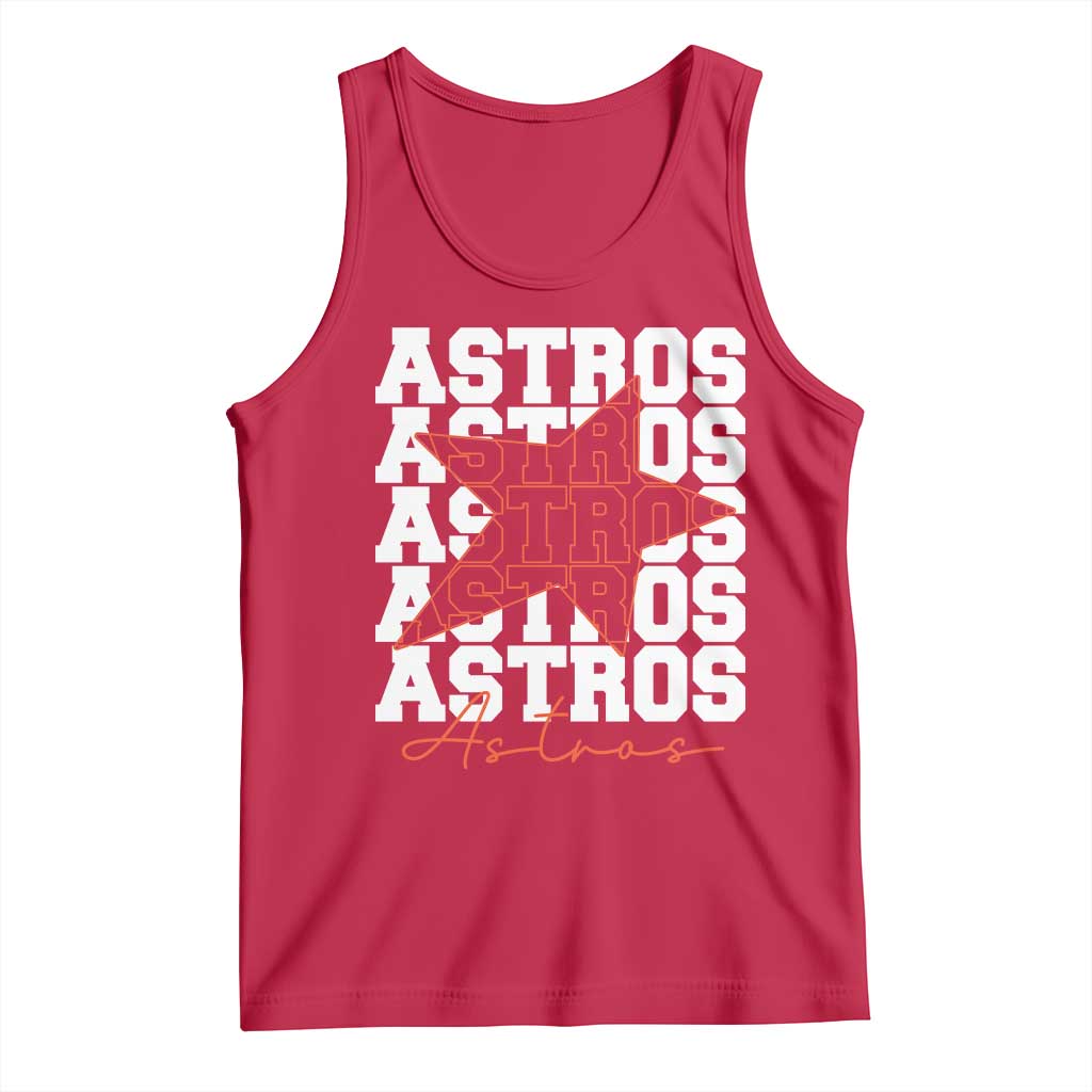 Vintage Astro Last Name Tank Top Baseball Fan Graphic