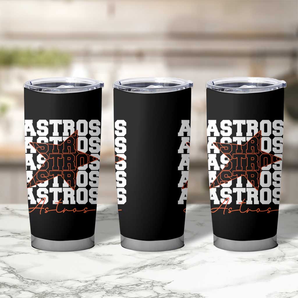 Vintage Astro Last Name Tumbler Cup Baseball Fan Graphic