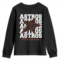 Vintage Astro Last Name Youth Sweatshirt Baseball Fan Graphic