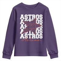 Vintage Astro Last Name Youth Sweatshirt Baseball Fan Graphic