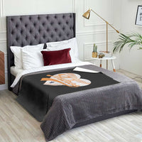 Retro Astro Script Name Throw Blanket Baseball Heart Vintage Sports Fans