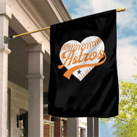 Retro Astro Script Name Garden Flag Baseball Heart Vintage Sports Fans