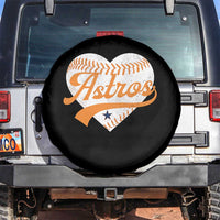 Retro Astro Script Name Spare Tire Cover Baseball Heart Vintage Sports Fans