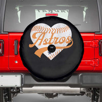 Retro Astro Script Name Spare Tire Cover Baseball Heart Vintage Sports Fans