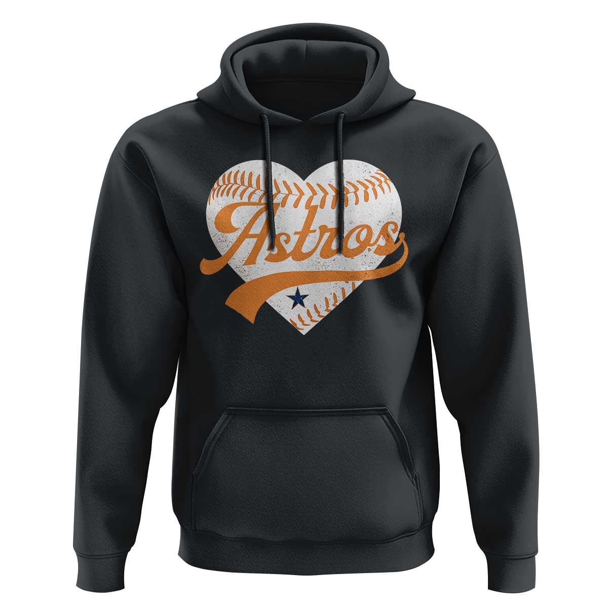 Retro Astro Script Name Hoodie Baseball Heart Vintage Sports Fans