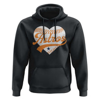 Retro Astro Script Name Hoodie Baseball Heart Vintage Sports Fans