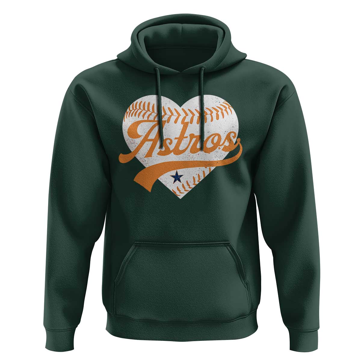 Retro Astro Script Name Hoodie Baseball Heart Vintage Sports Fans