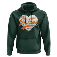 Retro Astro Script Name Hoodie Baseball Heart Vintage Sports Fans