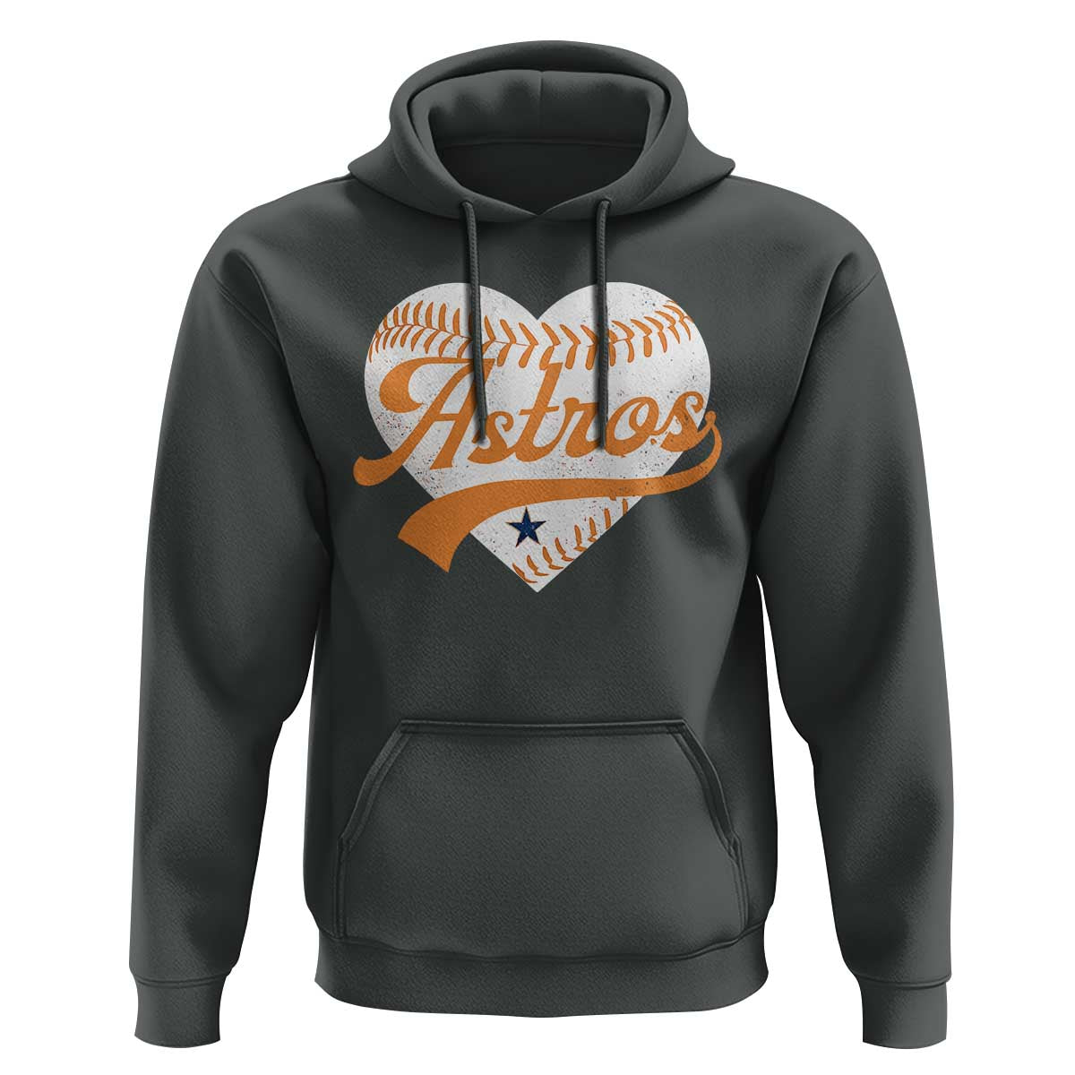 Retro Astro Script Name Hoodie Baseball Heart Vintage Sports Fans