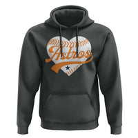 Retro Astro Script Name Hoodie Baseball Heart Vintage Sports Fans