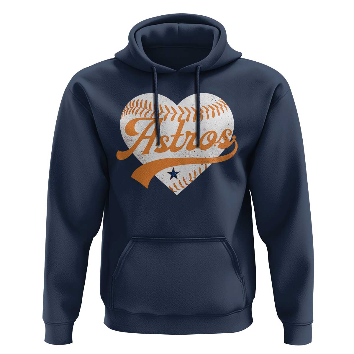 Retro Astro Script Name Hoodie Baseball Heart Vintage Sports Fans