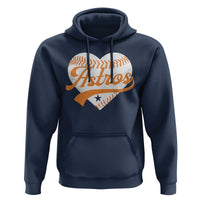Retro Astro Script Name Hoodie Baseball Heart Vintage Sports Fans