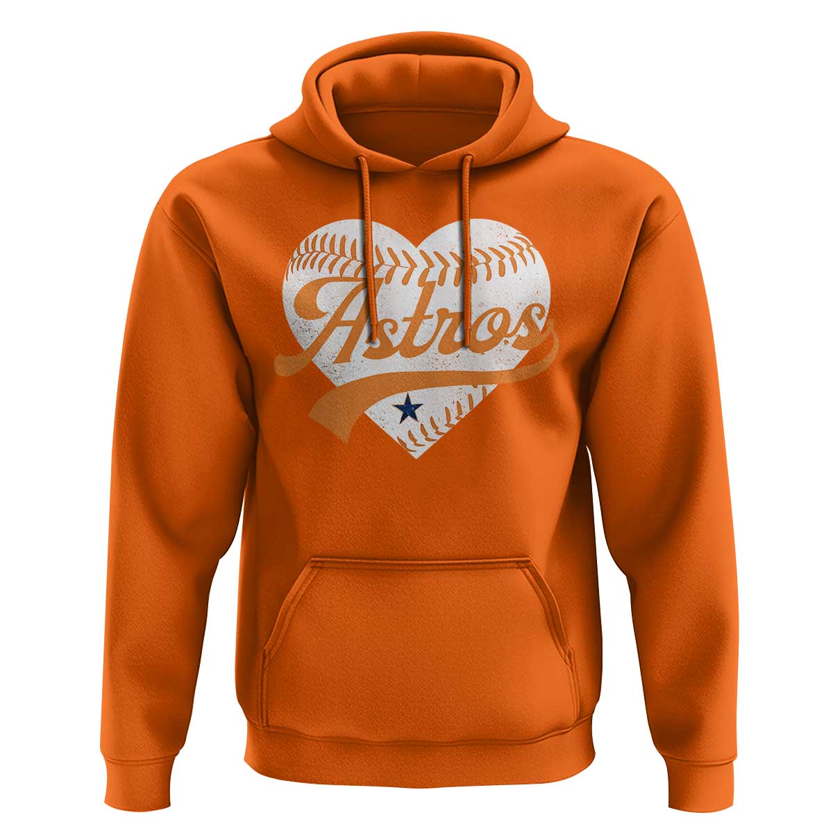 Retro Astro Script Name Hoodie Baseball Heart Vintage Sports Fans
