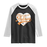 Retro Astro Script Name Raglan Shirt Baseball Heart Vintage Sports Fans