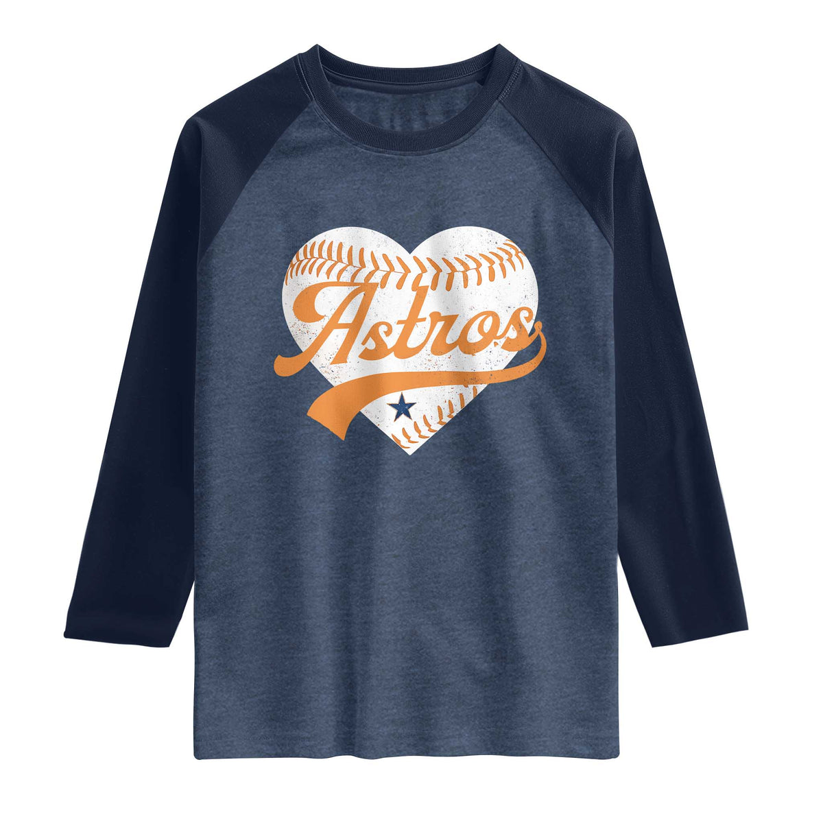 Retro Astro Script Name Raglan Shirt Baseball Heart Vintage Sports Fans
