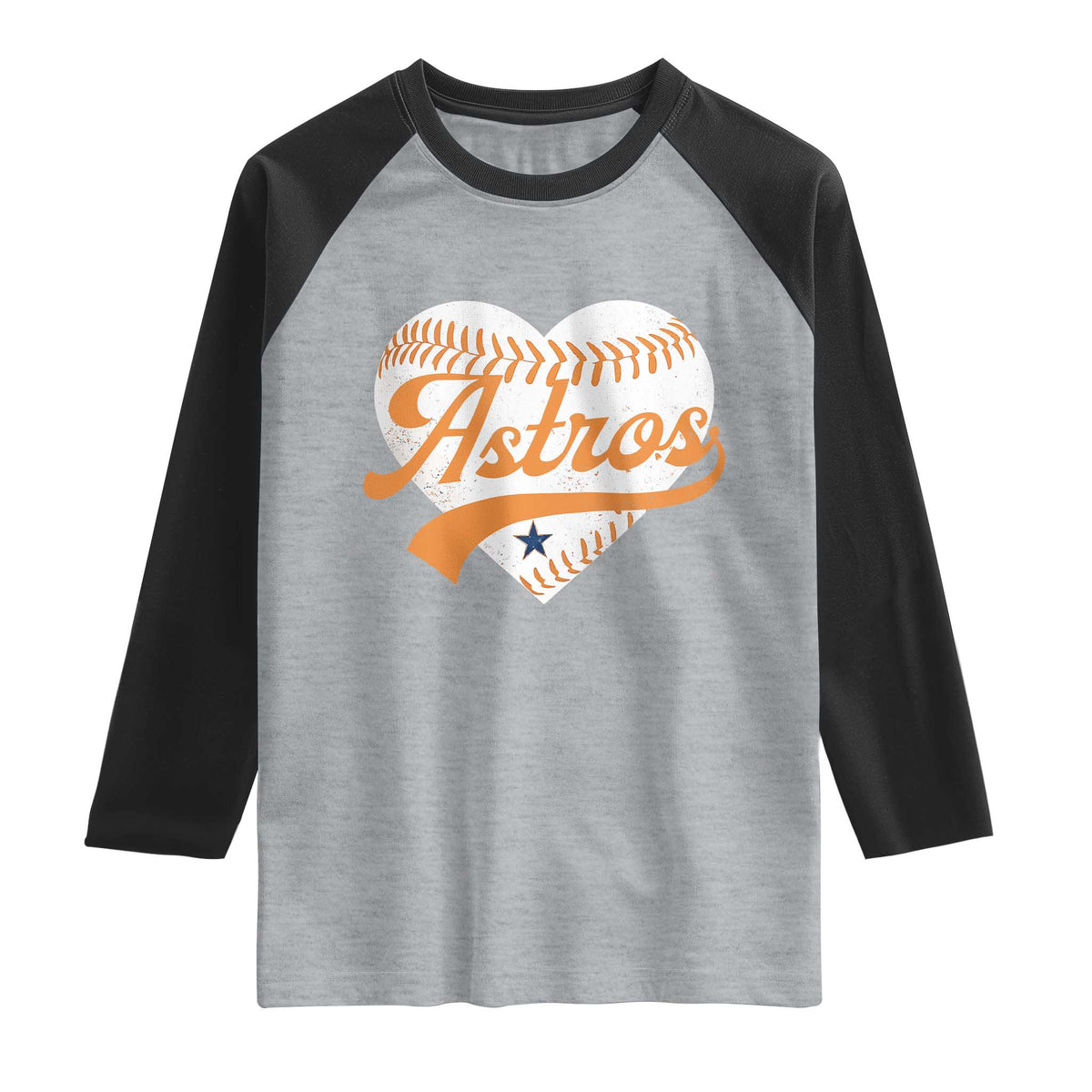 Retro Astro Script Name Raglan Shirt Baseball Heart Vintage Sports Fans