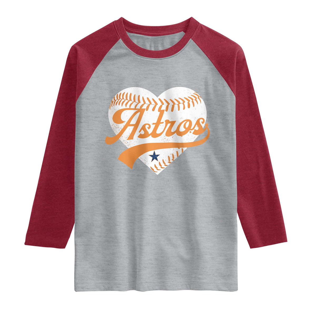 Retro Astro Script Name Raglan Shirt Baseball Heart Vintage Sports Fans