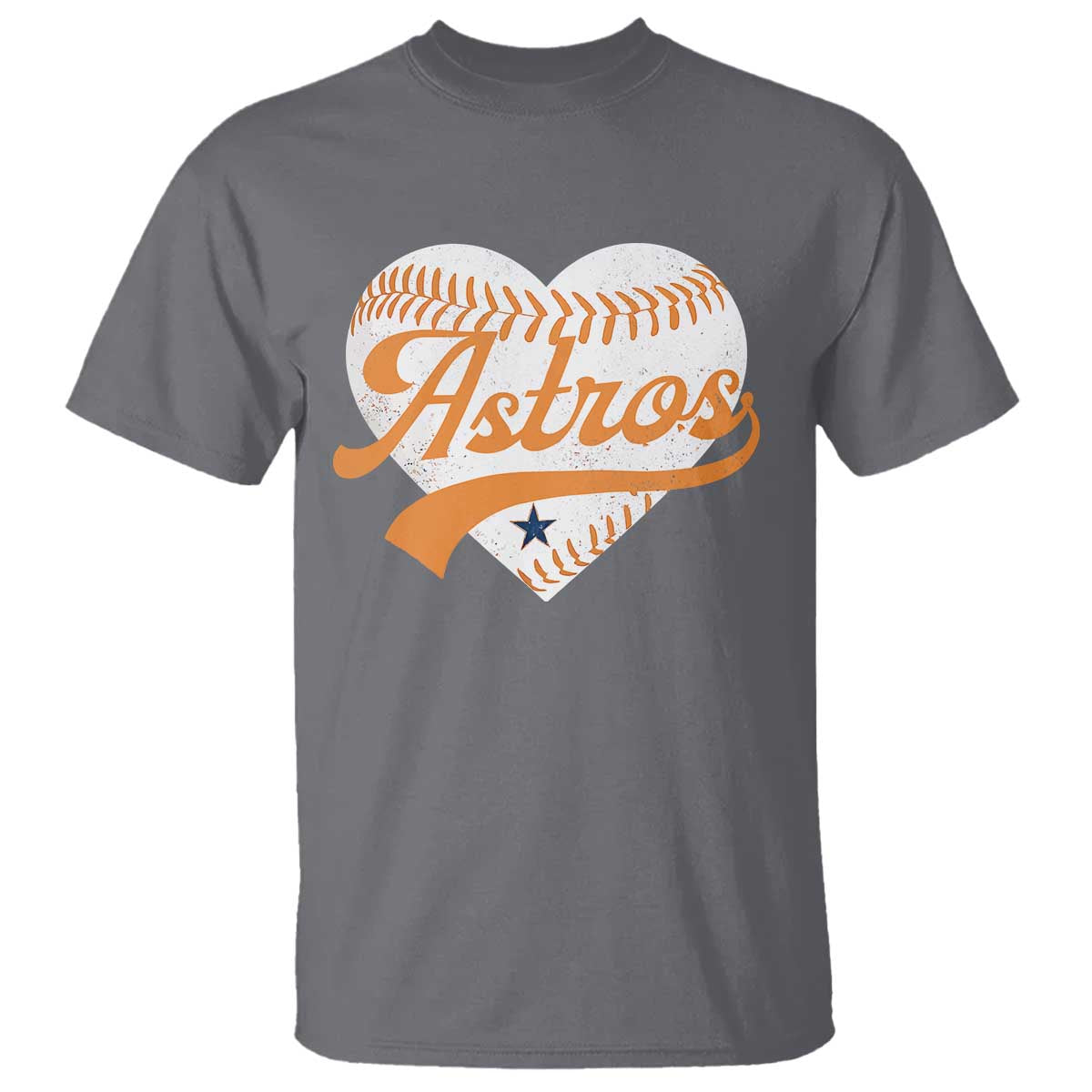 Retro Astro Script Name T Shirt Baseball Heart Vintage Sports Fans