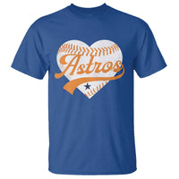 Retro Astro Script Name T Shirt Baseball Heart Vintage Sports Fans