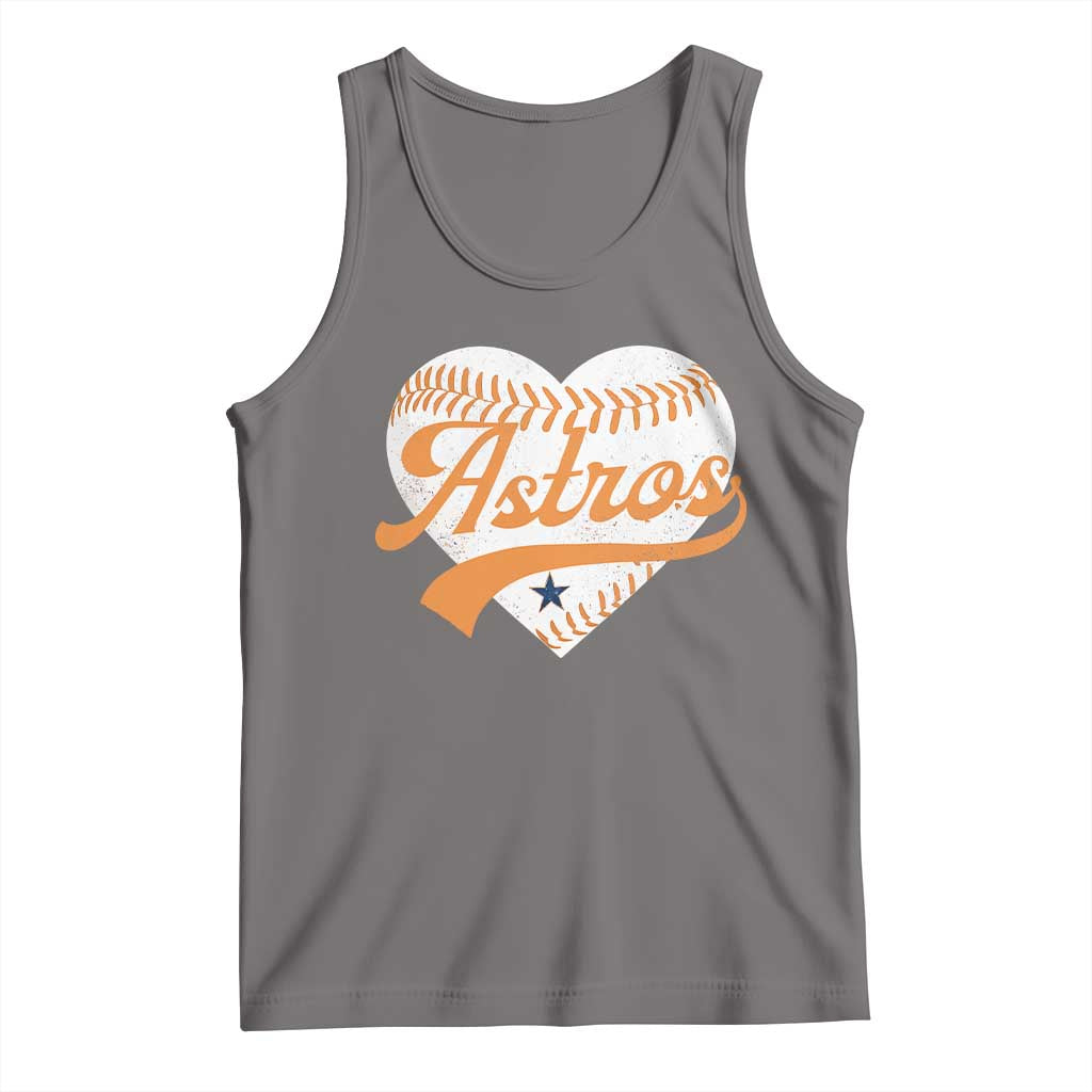 Retro Astro Script Name Tank Top Baseball Heart Vintage Sports Fans