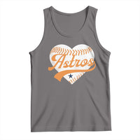 Retro Astro Script Name Tank Top Baseball Heart Vintage Sports Fans