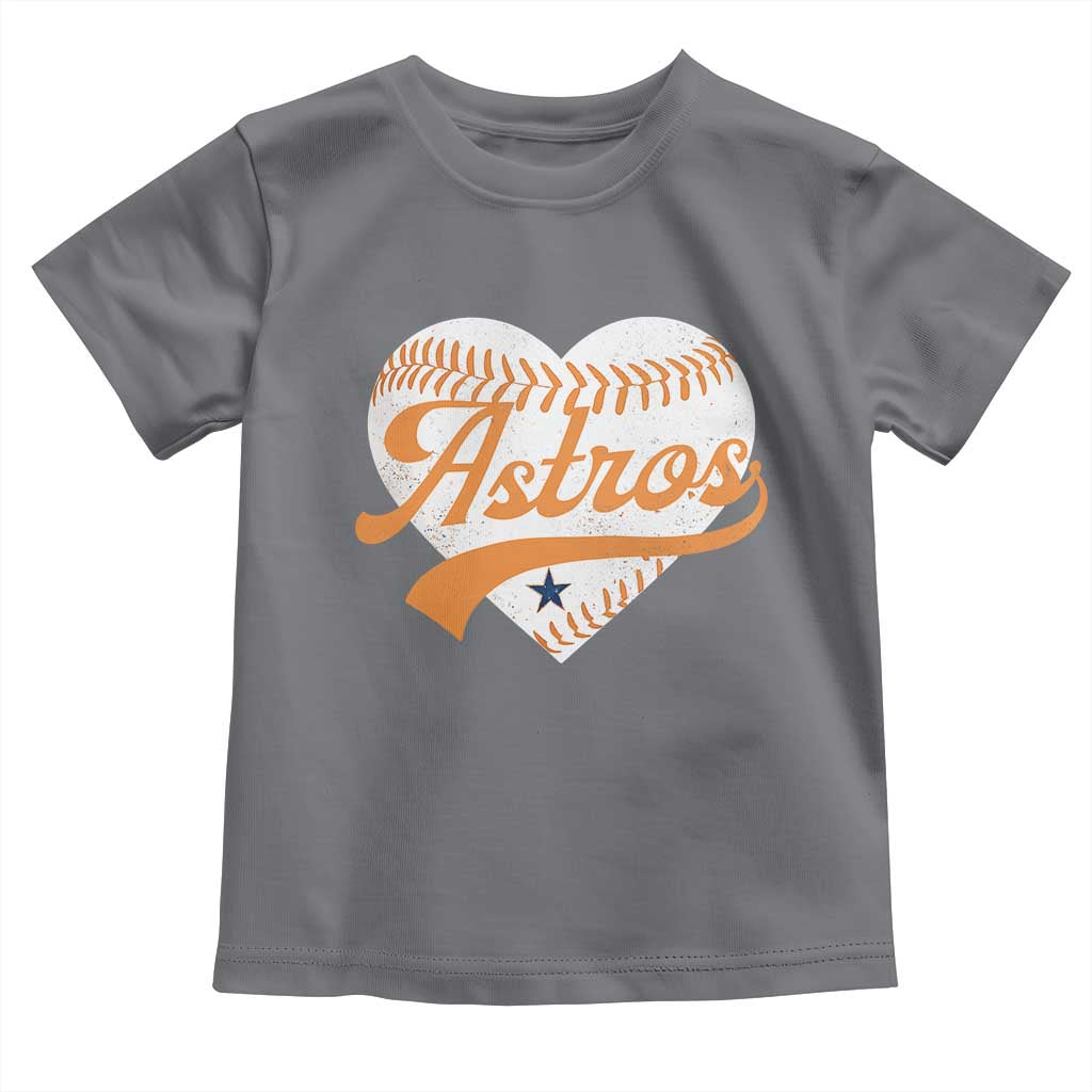 Retro Astro Script Name Toddler T Shirt Baseball Heart Vintage Sports Fans