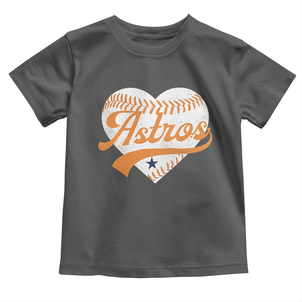 Retro Astro Script Name Toddler T Shirt Baseball Heart Vintage Sports Fans