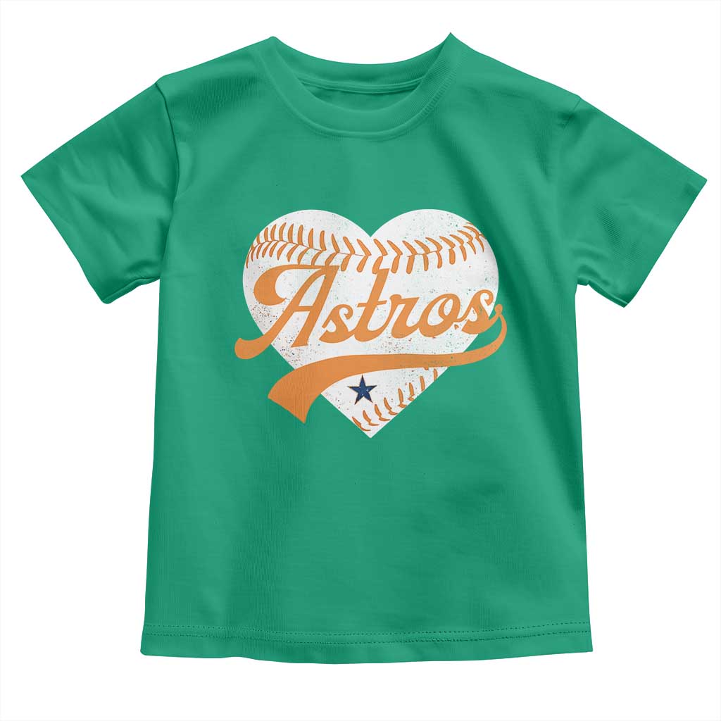 Retro Astro Script Name Toddler T Shirt Baseball Heart Vintage Sports Fans