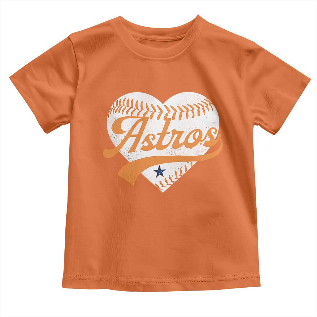 Retro Astro Script Name Toddler T Shirt Baseball Heart Vintage Sports Fans