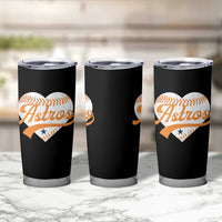 Retro Astro Script Name Tumbler Cup Baseball Heart Vintage Sports Fans