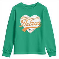 Retro Astro Script Name Youth Sweatshirt Baseball Heart Vintage Sports Fans