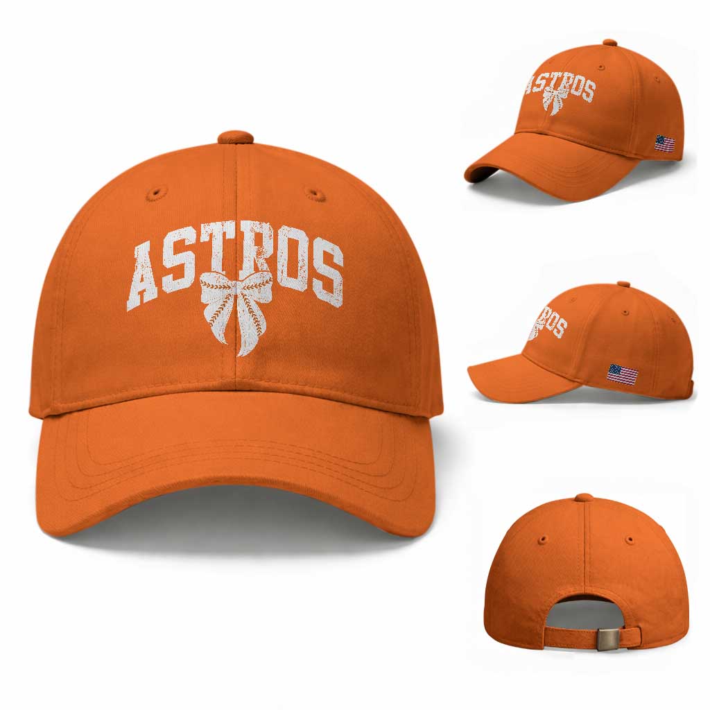 Retro Astro Varsity Name Baseball Cap Baseball Coquette Bow