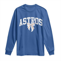 Retro Astro Varsity Name Long Sleeve Shirt Baseball Coquette Bow