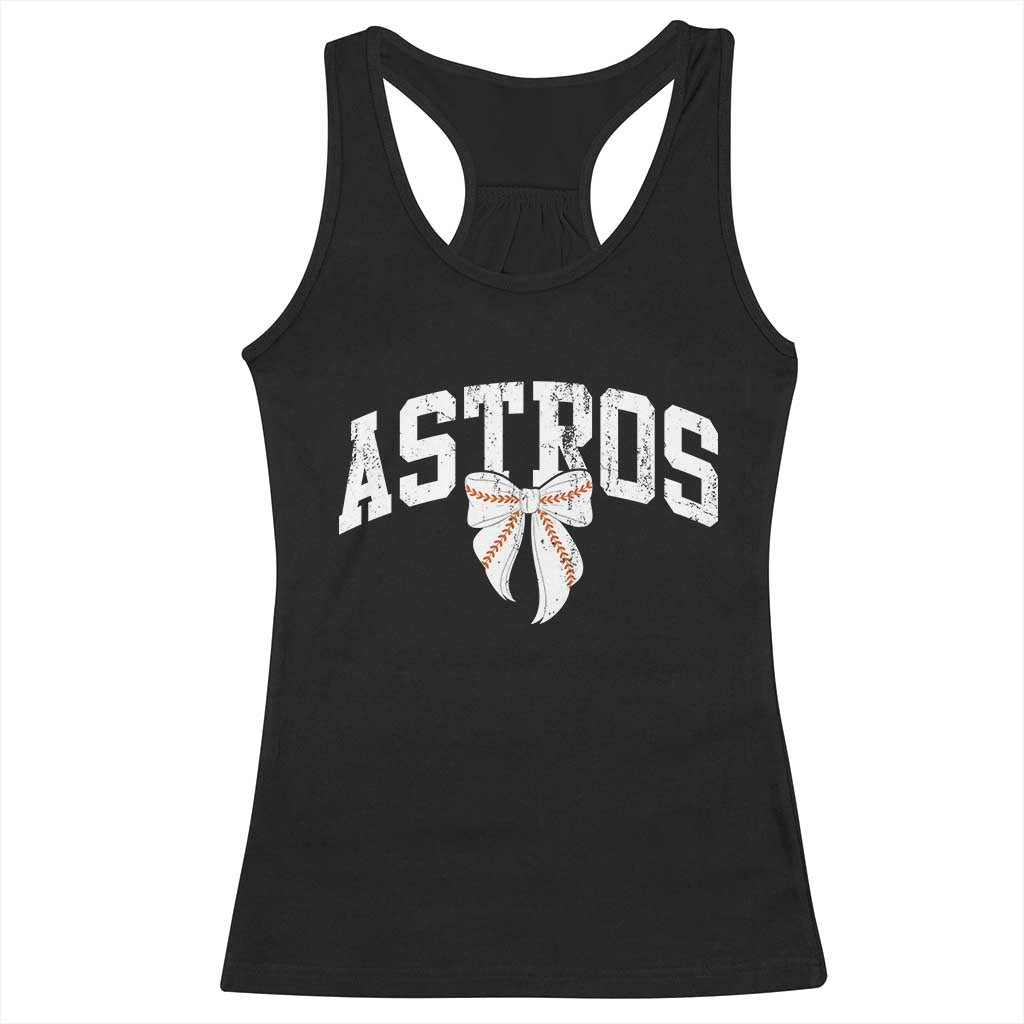 Retro Astro Varsity Name Racerback Tank Top Baseball Coquette Bow
