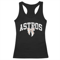 Retro Astro Varsity Name Racerback Tank Top Baseball Coquette Bow