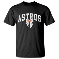 Retro Astro Varsity Name T Shirt Baseball Coquette Bow