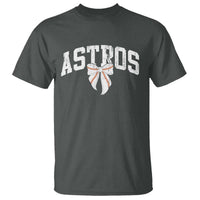 Retro Astro Varsity Name T Shirt Baseball Coquette Bow