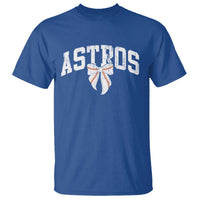 Retro Astro Varsity Name T Shirt Baseball Coquette Bow