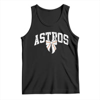 Retro Astro Varsity Name Tank Top Baseball Coquette Bow