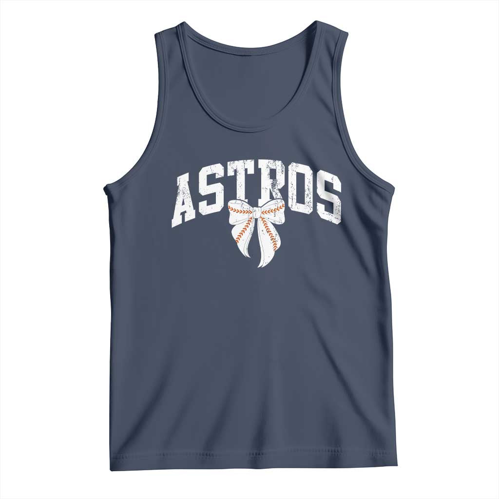 Retro Astro Varsity Name Tank Top Baseball Coquette Bow