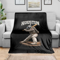 Houston Astronaut Baseball Player Throw Blanket Clutch City